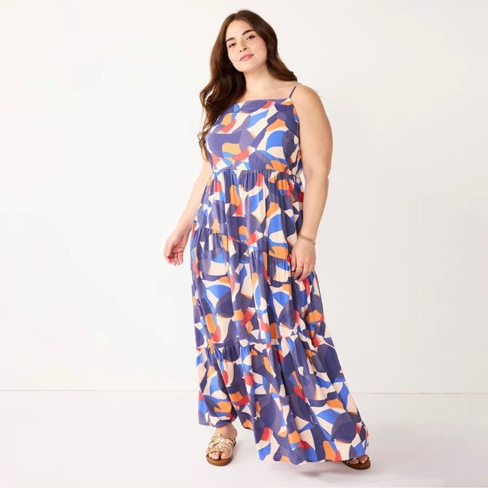 NWT Nine West Bold Maxi Dress. Size 3X